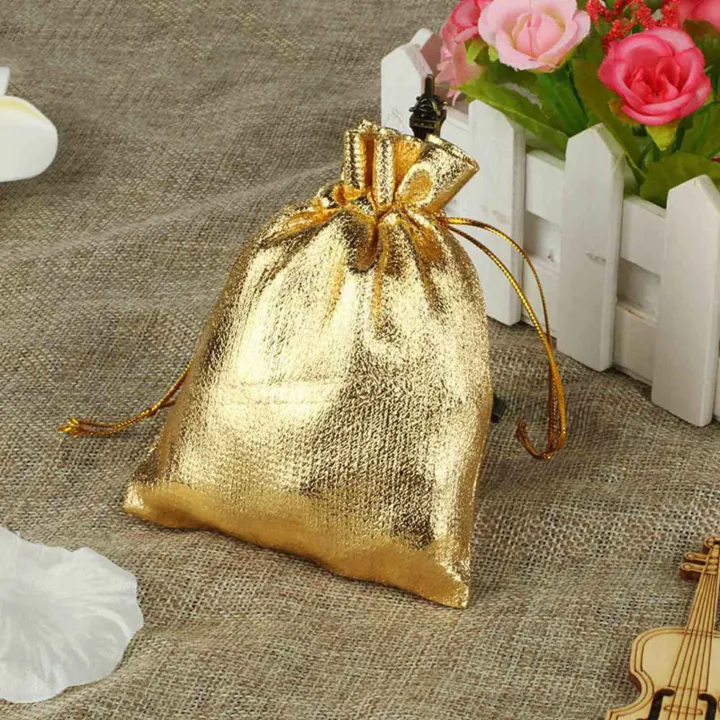Kqueebee%20100%20Pcs%20Gold%20Foil%20Organza%20Bag%20&%206%20Pcs%20Deer%20Napkin%20Rings%20-%20Image%203