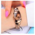 Luxury Coffee Color Rectangle Waterproof Warranty Ladies Watches. 