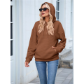 Women's Hoodies Brown XL. 