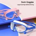 Glasses beach girl boy swimming earplug frame kids big swimming goggles with kids anti fog glasses pool. 