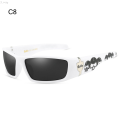 S_way Vintage Biker Gangster Style Polarized Sunglasses Driving Riding West Coast Hip-Hop Shades Wraparound Sun Glasses for Men. 