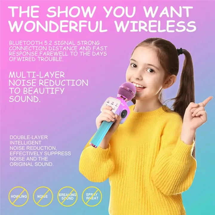 Portable%20Singing%20Machine%20Wireless%20Bluetooth%20Karaoke%20Microphone%20Handheld%20Projector%20for%20Home%20KTV%20Party%20Kid%20Gift%20-%20Image%206