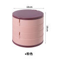 Rotating Earrings Jewelry Box Multi-Layer Earring Storage Box Small Delicate Earrings Necklace Ornament Rack with Mirror Dustproof Box. 