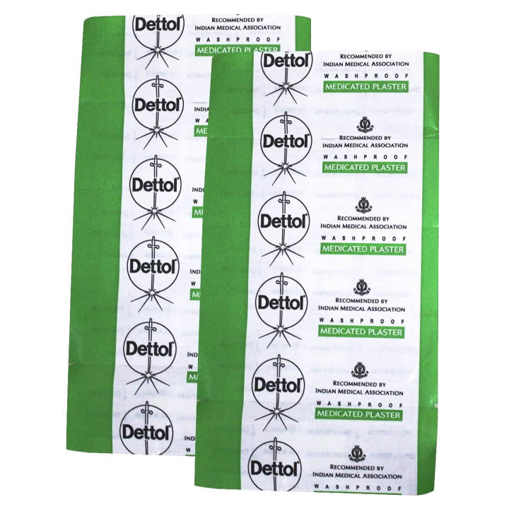 Dettol Medicated Washproof Plaster - 100 Pcs