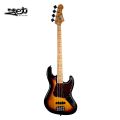 Jet Guitars JJB 300 SB Roasted Maple Neck, Sunburst Bass Guitar. 