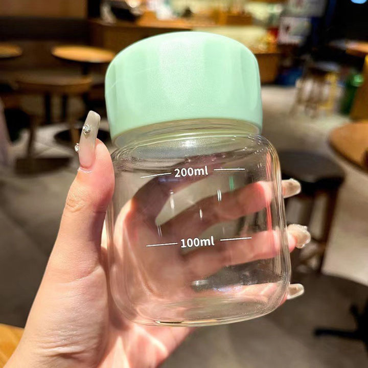 Birthday%20Gift%20Supplies%20Cup%20Drinking%20Cup%20Milk%20Clear%20Mini%2010.2oz%20Water%20Bottle%20Reusable%20Portable%20Summer%20Drinking%20Outdoor%20Travel%20-%20Image%205