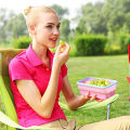 Silicon Foldable Lunch Box. 