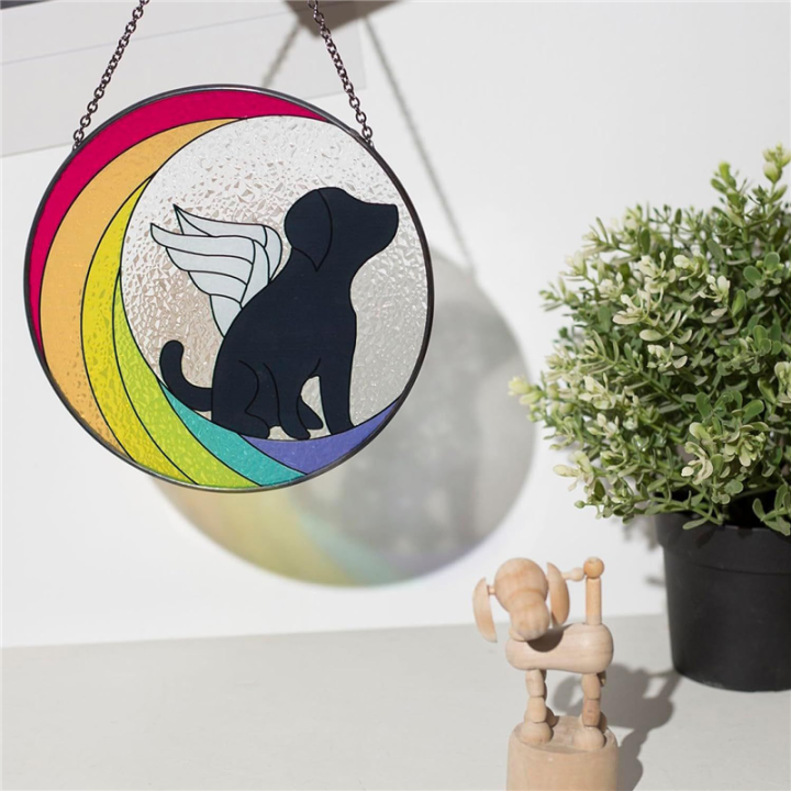 Moon%20Dog%20Painted%20Stained%20Glass%20Panels%20Suncatchers,%20Acrylic%20Window%20Wall%20Hanging%20Ornament%20for%20Bedroom%20Living%20Room%20Balcony%20Easy%20to%20Use%20-%20Image%208