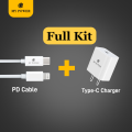 MyPower 20 Watt PD Charger kit, Indian Pin, Pd Charger with PD Charging Datacable, Type C USB Charger. 