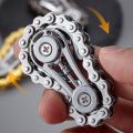 Creative Chains Gear Fingertip Gyro Mechanical Gyroscope Fingertip Sprocket Hand Spinner Chain Gear Spinning Top Metal Wheel Gear Chain Gyroscope Adult. 