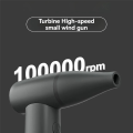 New 100000RPM Portable Brushless Motor Violent Fan Handheld High-Speed Turbo Jet Fan Outdoor Blower Super Powerful White. 