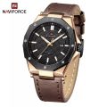 NAVIFORCE NF9200 "L" Top Luxury Brand Watch Original Quartz Leather Strap Waterproof Luminous Fashion Business Men Watch. 