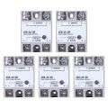 fasdaga 5X Single Phase Solid State Relay DC-DC SSR-40DD 40A DC3-32V DC5-60V White+Silver. 