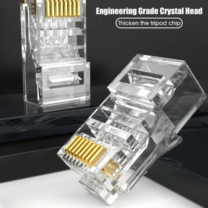 RJ45%20Cat6%20Pass%20Through%20Connectors%20Gold%20Plated%208P8C%20Ends%20for%20RJ45%20Ethernet%20UTP%20Network%20Cable%20Transparent%20Cat6%20Connectors%20Plug%20-%20Image%202