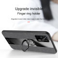 Lenuo For Realme GT Case Luxury Bracket Ring Phone Case Soft TPU Leather Back Cover. 
