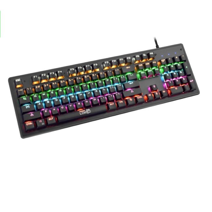 LDK.ai G1000 Terminator Series True Mechanical RGB Backlit Gaming Keyboard - Black
