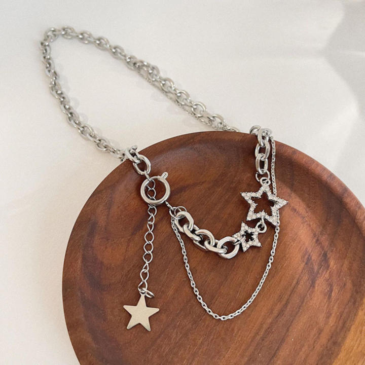 embellished%20necklace%20Y2K%20style%20initial%20necklaces%20for%20women%20Wholesale%20price%20Double%20layer%20necklaces%20for%20women%20trendy%20for%20Party%20wear%20Casual%20jewelry%20-%20Image%205