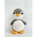 Knitted Penguin Doll 8". 