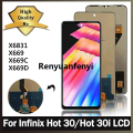 Renyuan Original For Infinix Hot 30i Hot30i NFC X669 X669C X669D LCD Display Special Touch Screen Digitizer For infinix Hot 30 hot30 X6831 LCD. 