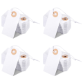 400 Pack Blank Tags with Elastic String Marking Hang Tags Attached Reinforced Hole Writable Blank Tags 2.75x1.37Inch. 