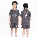 2425 Children's Football Jersey Short Sleeve Printed Number Riyadh Real Madrid 7 Miami Barcelona No. 19 Ronaldo Jersey. 