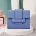 HOT Wallet Female Short Section 2022 New Spot Wholesale Student Coin Purse Korean Small Belt Ladies Wallet Card Bag. 