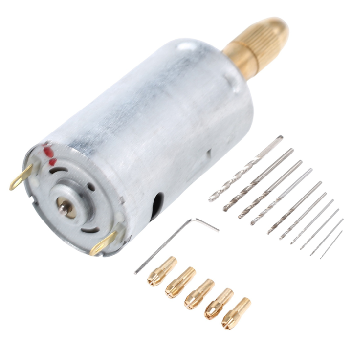 NAMUNY%204X%20Mini%20Electric%20Hand%20Drill%20Bit%20Set%20DC%2012V%20Motor%200.5-3mm%20HSS%20Twist%20Drill%20Bit%20with%2020Pcs%20Chuck%20Collets%20-%20Image%207