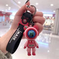 Astronaut Rhodium Plated Keychain. 