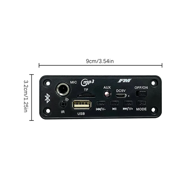 10W%206W%20Bluetooth%20Amplifier%20MP3%20Decoder%20Board%20Microphone%20Car%20Mp3%20Player%20Recharge%20FM%20Radio%20Module%20Microphone%20TF%20USB%20amplificador%20MAOQIAN%20-%20Image%202