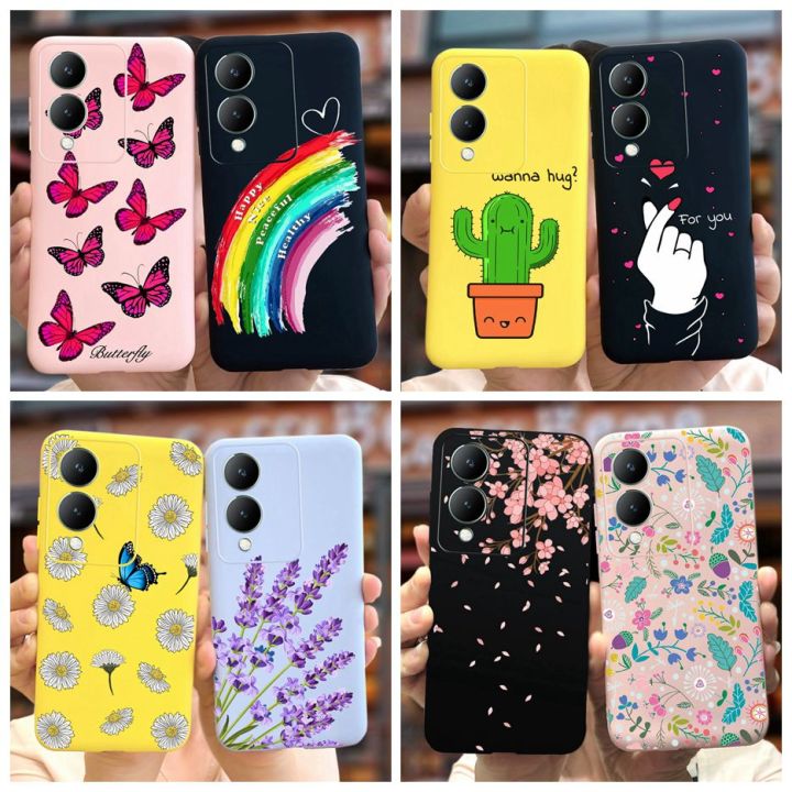 JinnikaijiBumper 6.56 Full S Vivovo Y17 Vivo Y17s 4G Case Stylish Candy 2025新品 Painted Back Cover Soft Silicone Phone Case For ViY17s Fundas
