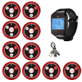 Restaurant Pager Waiter Calling System with Watch Call Button, Red. 
