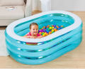 Intex Oval Whale Fun Pool, Blue ( 64" L x 42" W x 18" H ). 
