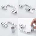 New Universal 1080° Rotation Extender Faucet Aerator Plastic Splash Filter Kitchen Washbasin Faucets Bubbler Nozzle Robotic Arm. 