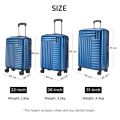 Safari Apex 8 Wheels Hard Luggage | 100% Polycarbonate | Fixed Combination Lock | USB Port  | Combo Set (SxMxL). 