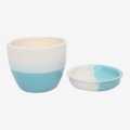Gamala/ flower pot Blue Carlos  Plate Pot ceramic. 