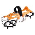 Orange Crampons For Treking Shoes. 