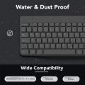 KOORUI BK0104 Wireless Keyboard and Mouse, Quiet Mouse Keyboard Set, German Layout QWERTZ with 12 Function Keys, 2.4 GHz Keyboard, Mouse Set for Windows, MacOS, Linux, Black. 