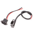 Electric Vehicle Charger Connector Adapter E-bike Lithium Battery Charging Interface Replacement Plug Socket with Wire A JUE. 