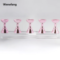 Wenefang 5Pcs Chess Borad Magnetic Nail Tips Practice Display Stand Set Acrylic 2025 New Nail Art Holder UV Gel Polish Showing Shelf for Manicure. 