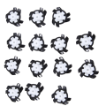 42Pcs Golf Shoe Spikes Pins Non-Slip Turn Fast Twist Screw Spike Accessories Golf Supplies Black + White. 