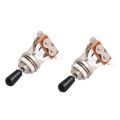 fasdaga 2X Electric Guitar Toggle Switch 3 Way in Black (Rhythm Treble) Pickup Selector. 