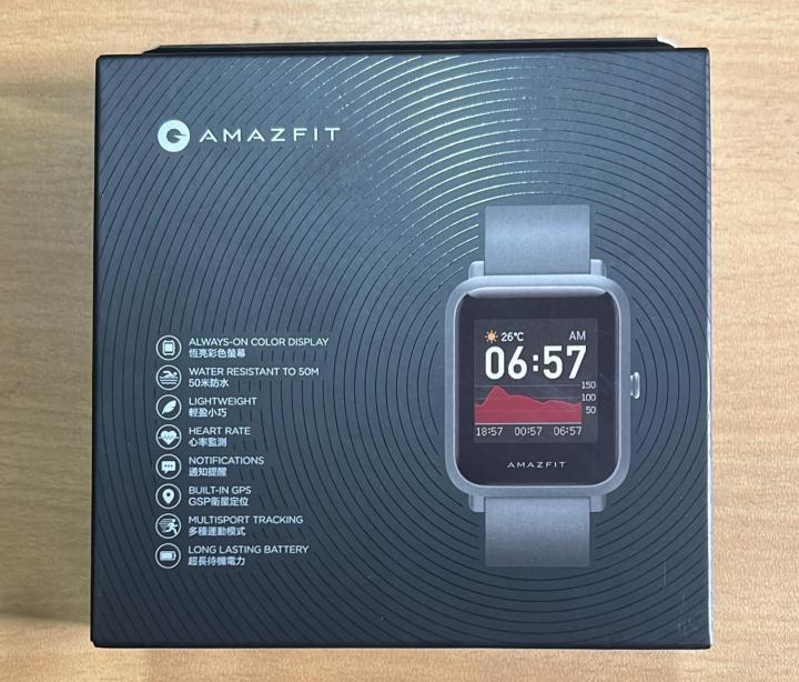 AMAZFIT Onyx Black Bip Fitness Smartwatch, All-Day Heart Rate and Activity Tracking, Sleep Monitoring, Built-In GPS, 30-Day Battery Life, Bluetooth