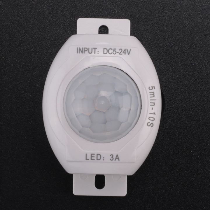 fasdaga%205X%20PIR%20Infrared%20Motion%20Sensor%20Detector%20DC5-24V%20Auto%20on%20Off%20Timer%20Switch%20LED%20Light%20Body%20PIR%20Motion%20Sensor%20Lamp(White)%20-%20Image%206