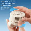 Miniature Portable Compact Clip Fan Card-Holding Small Whirlwind Portable Fan Miniature Leafless Fan Outdoor Use. 