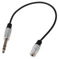 1/4 inch to 3.5mm Stereo Adapter Cable 6.35mm Male to 3.5mm Female Quarter Inch Headphone Jack Converter AUX Connector Cable. 