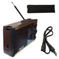 Golon Portable Multimedia Radio – USB/SD Playback, Rechargeable Battery, 3-Way Speaker System, FM/AM/SW Tuning, Headphone Jack. 