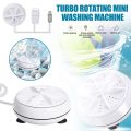 Mini Washing Machine Turbine Washing Machine Portable Turbo Washer for Travel Business Trip or College Rooms. 