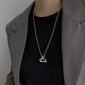 ANX Stainless Geometric Pendant Silver Stainless Pendant / Designs Available / Metal Locket For Men | Fashion Pendent For Men. 