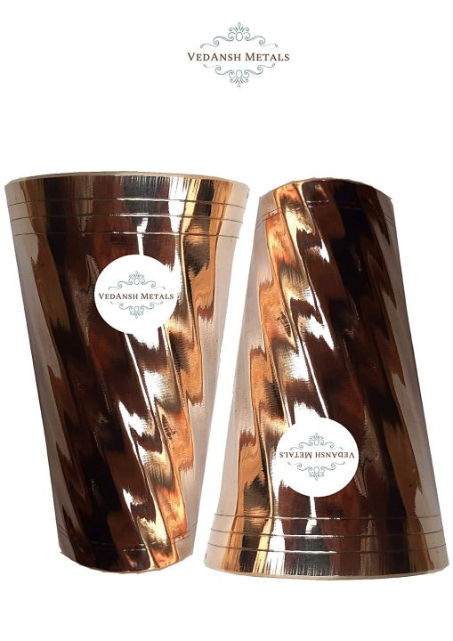 FR%202%20Piece%20of%20Pure%20Brass%20Heavy%20Weight%20Metals%20Brass%20Glass%20450%20M.L.(400g)%20Handcrafted%20Brass%20Glass%20-%20Image%204