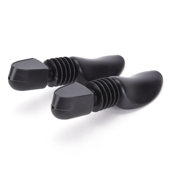Hot Sale	2X Plastic Spring Loaded Shoe Tree Shaper Stretcher Women Adjustable MENGYU